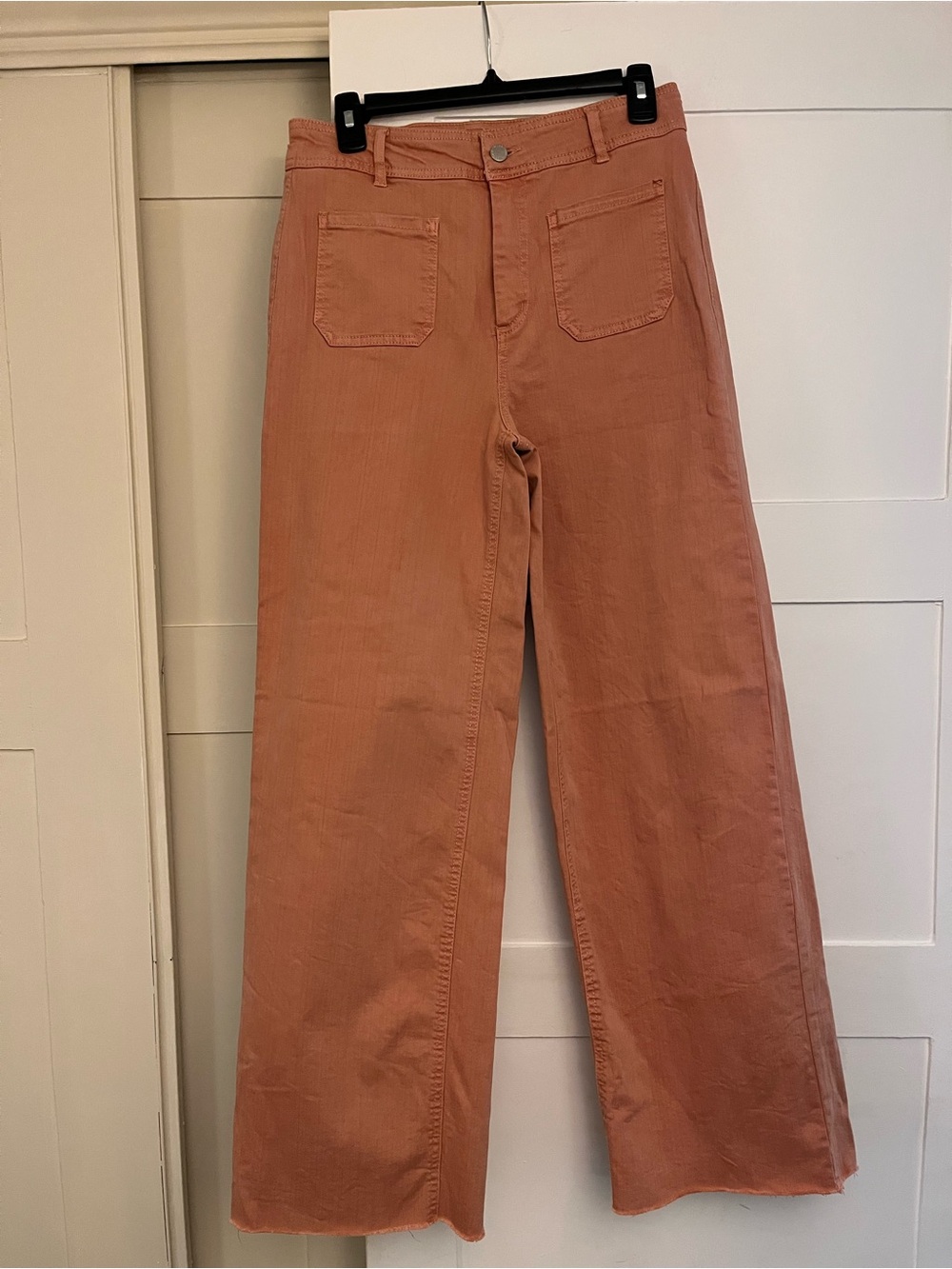 Oat New York Wide-Leg Jeans in Terracotta